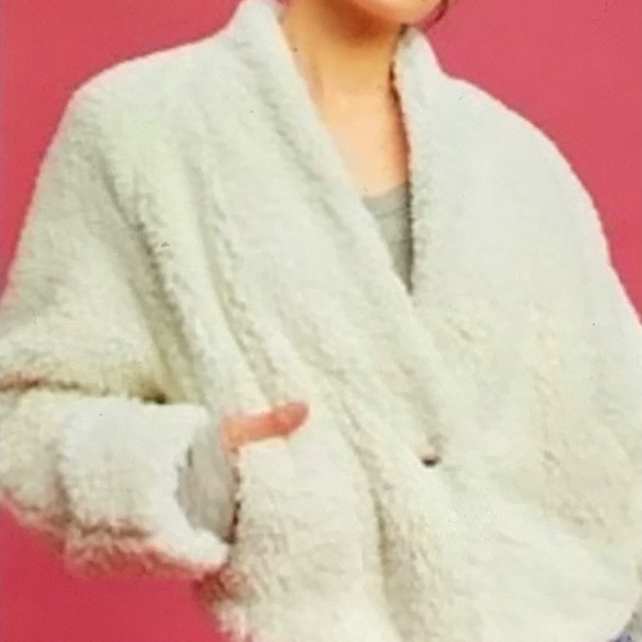 Anthropologie Hei Hei Stella Sherpa jacket size M - Picture 1 of 4